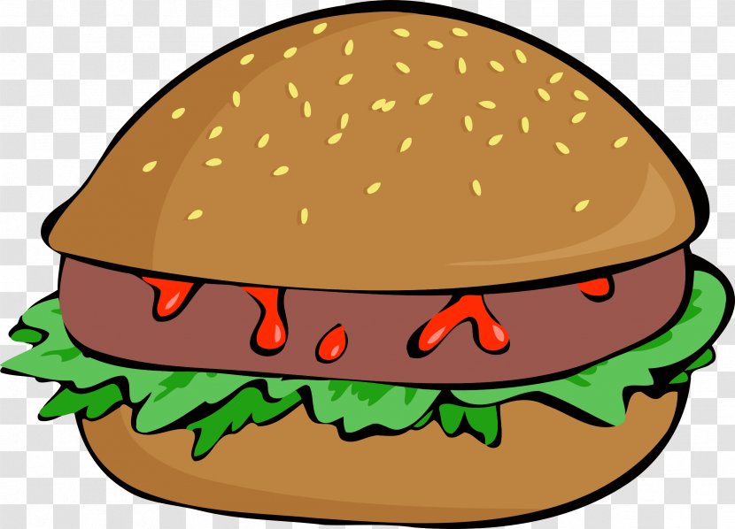 Hamburger Veggie Burger Cheeseburger French Fries Hot Dog - Ketchup - Fast Food Transparent PNG