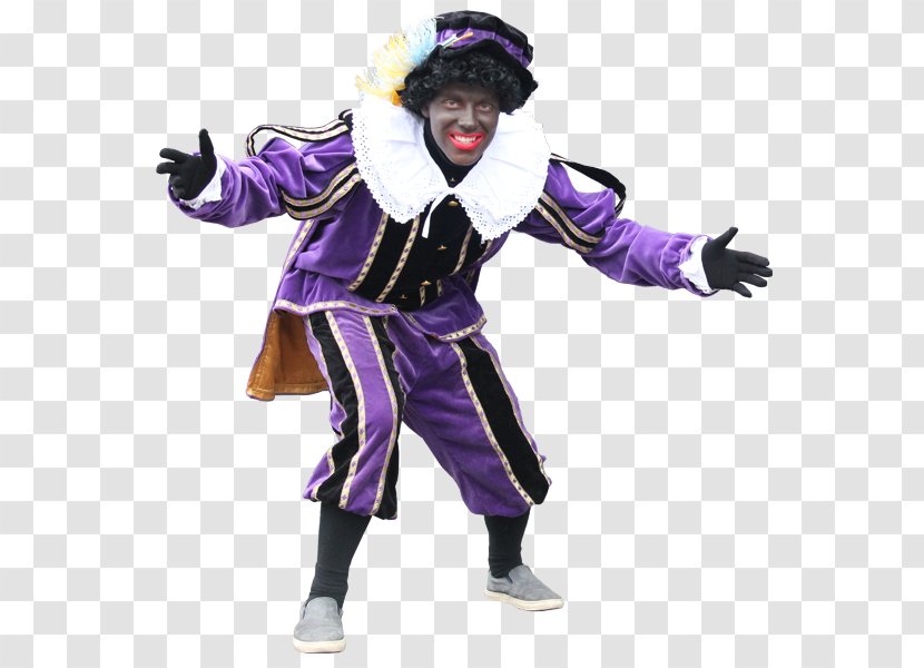 Costume Zwarte Piet Sinterklaas Purple Black - Volkswagen Transporter Transparent PNG