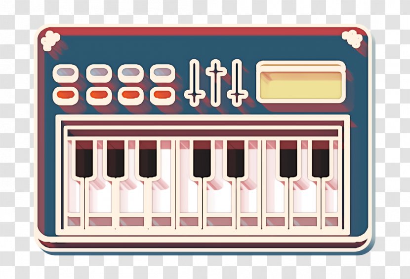 Casio Icon Keyboard Piano - Electronic Musical Instrument Transparent PNG