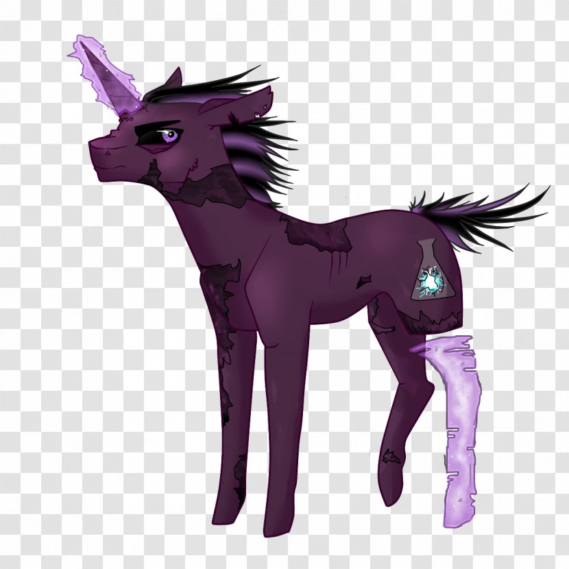 Mustang Pack Animal Purple Legendary Creature - Radiation Burn Scars Transparent PNG