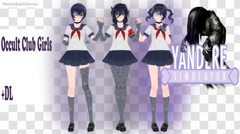 Yandere Simulator Occult Nightclub Character - Frame - Girls Students Transparent PNG