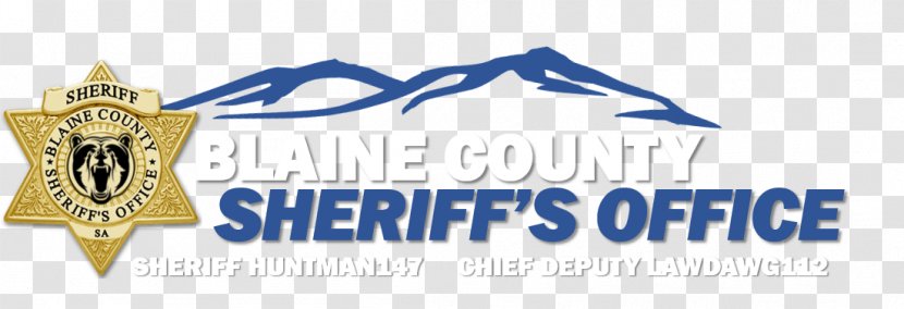 Blaine County Sheriff Office Organization Logo - Brand Transparent PNG