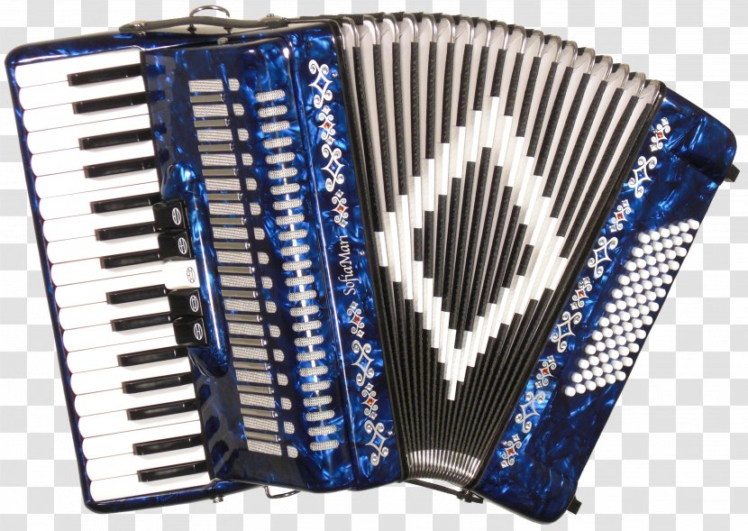 Diatonic Button Accordion Musical Instruments Free Reed Aerophone Garmon - Watercolor Transparent PNG
