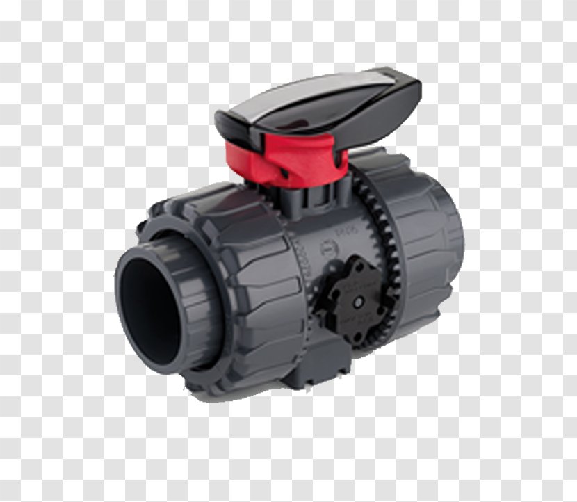 Ball Valve Plastic Polyvinyl Chloride Flange - Kugelventil - OMB Valves Double Block Transparent PNG