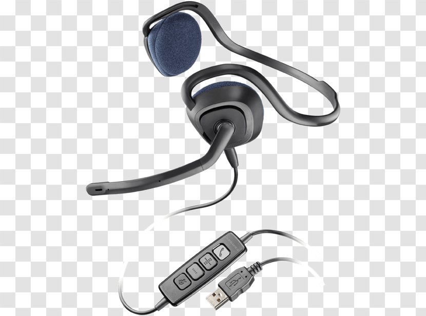 Microphone Headset Plantronics .Audio 648 Noise-cancelling Headphones - Technology Transparent PNG