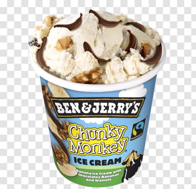 Chunky Monkey Ice Cream Shop Ben & Jerry's Flavor - Frozen Dessert - Jerrys Transparent PNG