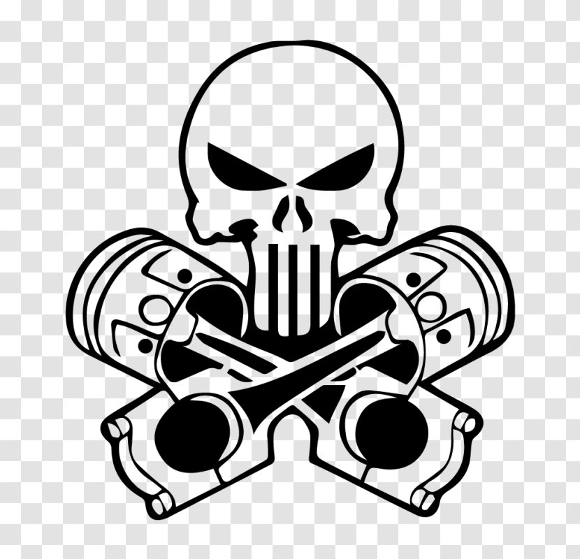 Punisher Car Decal Sticker Drawing - Wall Transparent PNG