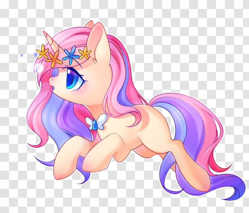 Unicorn Animated Cartoon Illustration Ear - Watercolor Transparent PNG