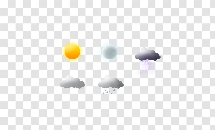 Weather Rain Cloud Euclidean Vector - Yellow - Five Kinds Of Free Buckle Material Transparent PNG