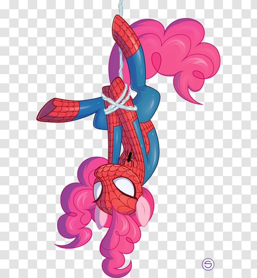 Spider-Man My Little Pony Pinkie Pie Fluttershy - Equestria - Spider-man Transparent PNG