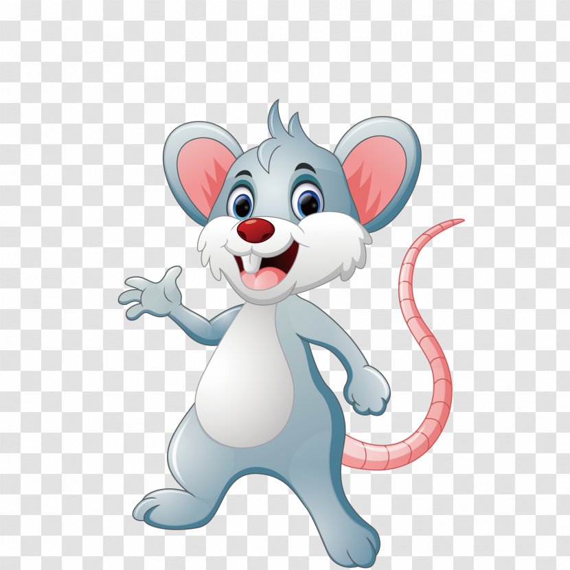Mouse Cartoon Royalty-free Illustration - Watercolor - Cute Little Transparent PNG
