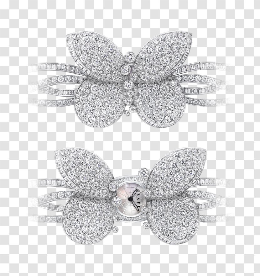 Butterfly Graff Diamonds Brooch Jewellery - Watch Transparent PNG
