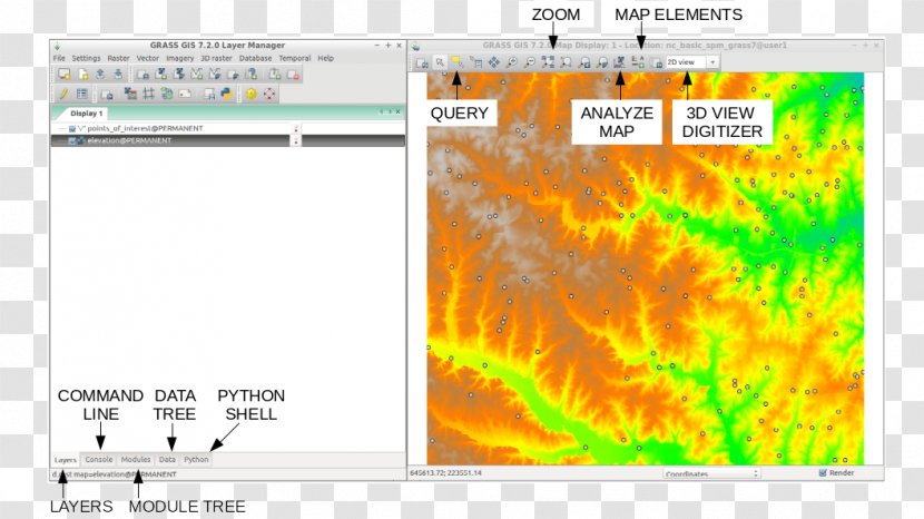 GRASS GIS Geographic Information System QGIS Web Map Service Raster Graphics - Grass Gis Transparent PNG