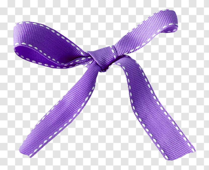Ribbon Pink Gift Shoelace Knot - Violet - Holiday Bow Element Transparent PNG