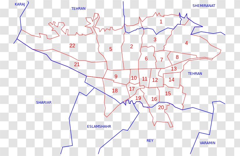 Ray Map Wikipedia شهرداری منطقه ۱۷ ناحیه ۳ Geography - Text Transparent PNG