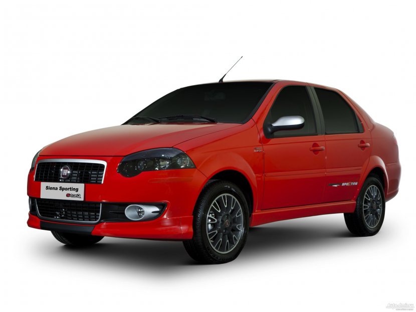 Fiat Siena Automobiles Car Palio Weekend Chevrolet Omega - Red Transparent PNG