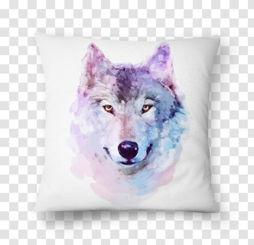 Watercolor Painting Poster Arctic Wolf Transparent PNG