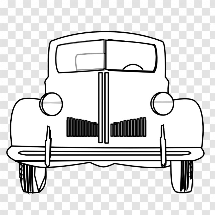 Classic Car Ford Mustang Volkswagen Beetle Clip Art - Antique - Line Cliparts Transparent PNG