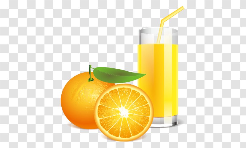 Orange Juice Cocktail Drink - Vector Transparent PNG