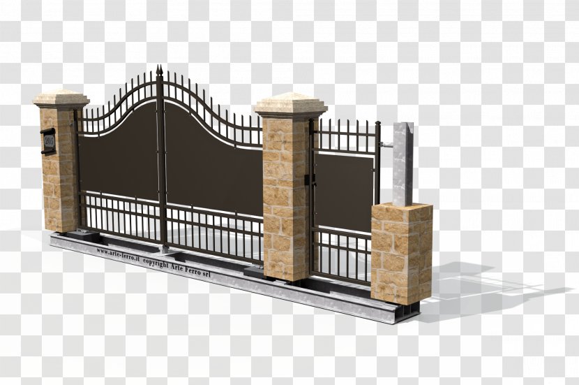 Gate Wrought Iron Lock - Facade Transparent PNG
