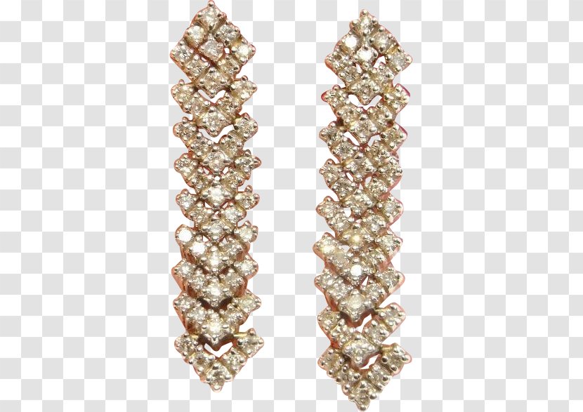 Diamond Drop Earrings Gold Jewellery - Earring Transparent PNG
