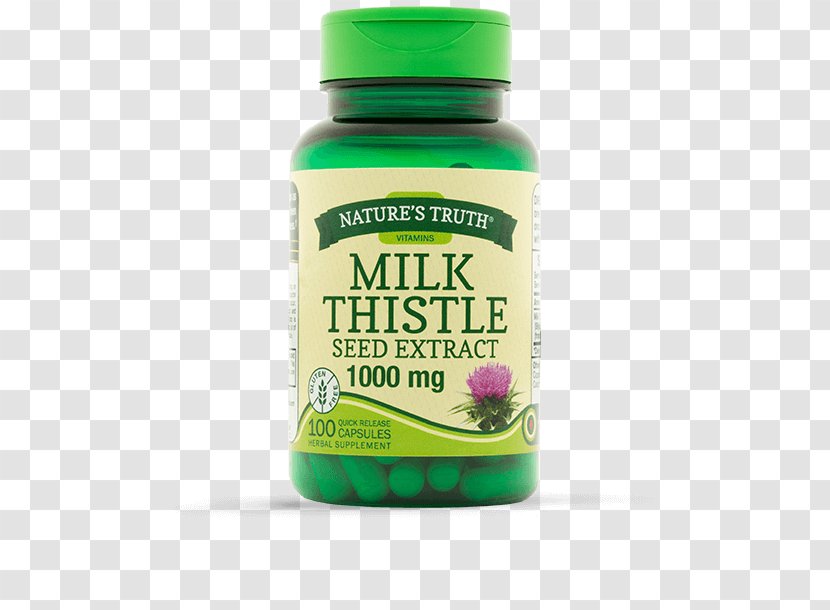 Dietary Supplement Milk Thistle Extract Capsule Transparent PNG