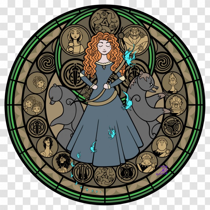 Stained Glass Window Merida - Stain Transparent PNG