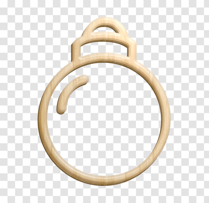 Ball Icon Christbaumkugel Christmas - Brass - Beige Finger Transparent PNG