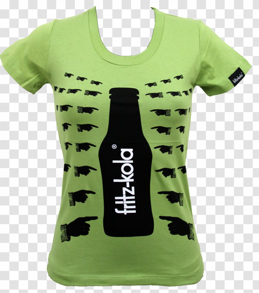 T-shirt Fritz-kola Green Sleeve Font - Brand Transparent PNG