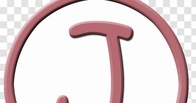 Pink M Line Font - Rtv - Rose Circle Transparent PNG