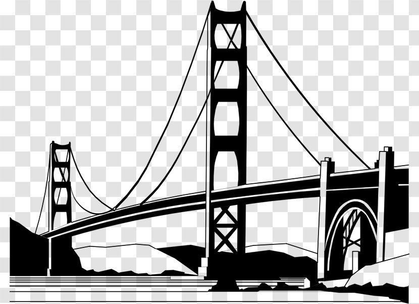 Golden Gate Bridge Mackinac Clip Art - Structure - Sailing Ship Transparent PNG