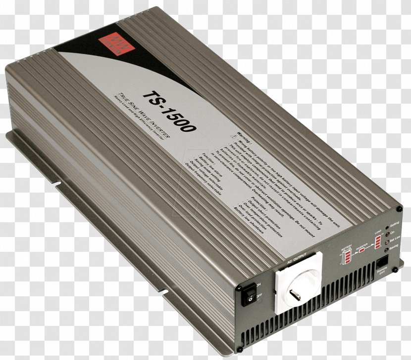 Power Inverters Voltage Converter Sine Měnič Watt - Mean Well Enterprises Co Ltd Transparent PNG