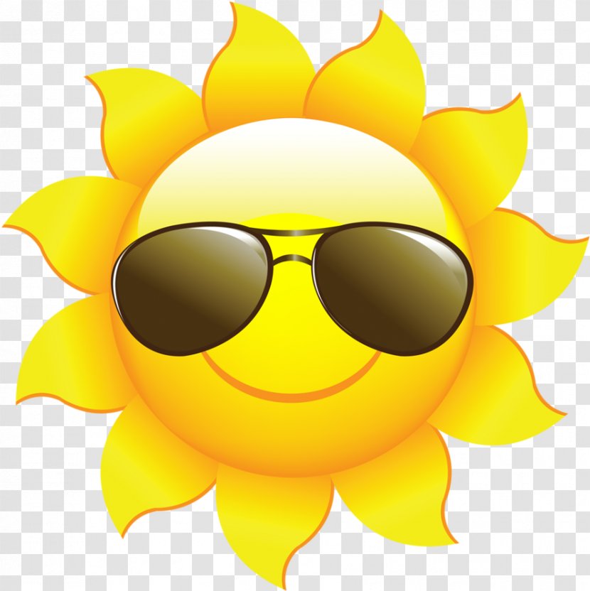 Sunglasses Drawing - Eyewear - Happy Sunflower Transparent PNG