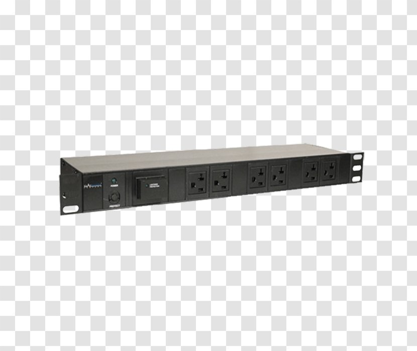 Power Distribution Unit 19-inch Rack Strips & Surge Suppressors Electric Board Transparent PNG