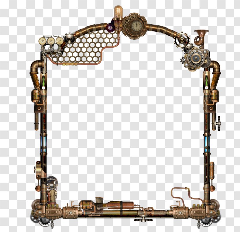 Steampunk Picture Frame DeviantArt Clip Art - Watch Creative Transparent PNG