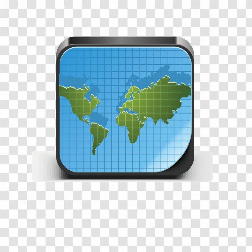 Logo Map Location - Cobalt - Vector Transparent PNG