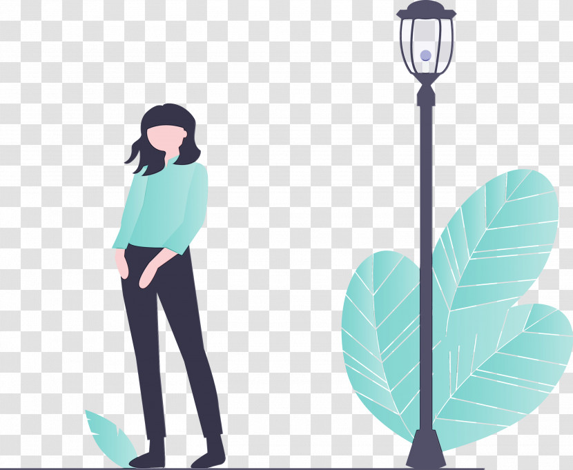 Leaf Turquoise Standing Plant Transparent PNG
