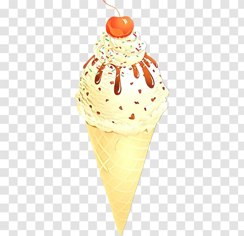 Sundae Ice Cream Cones Whipped Flavor - Food Transparent PNG