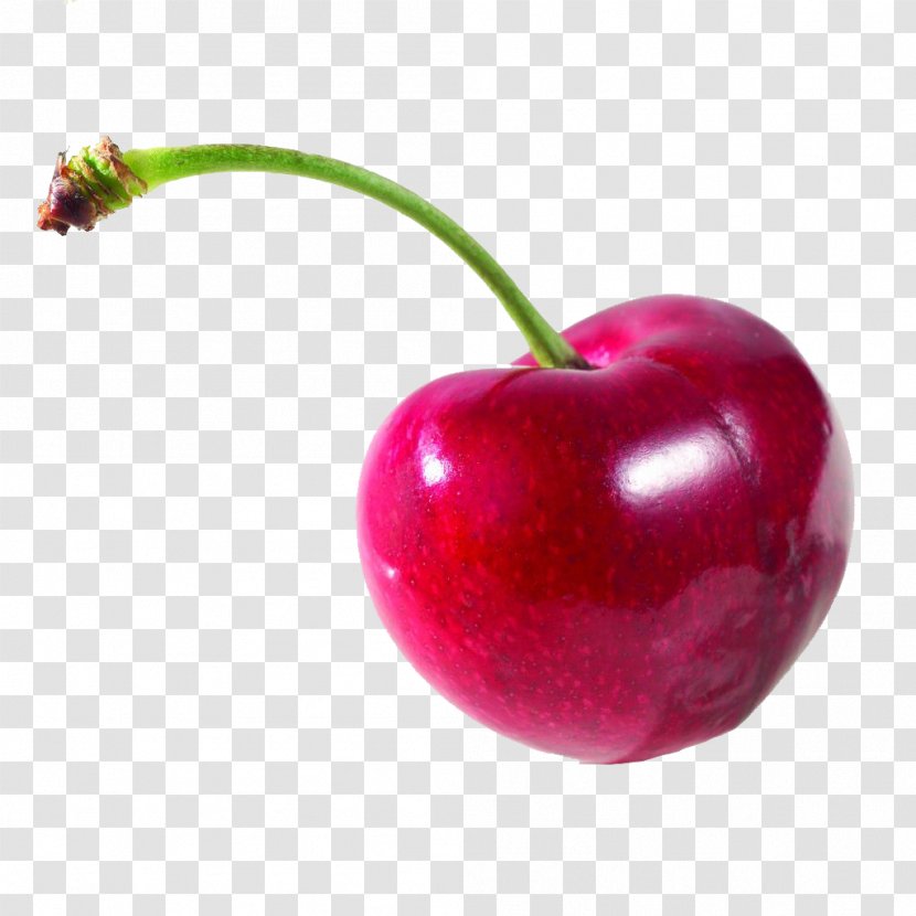Cherry Fruit - Heart - A Transparent PNG
