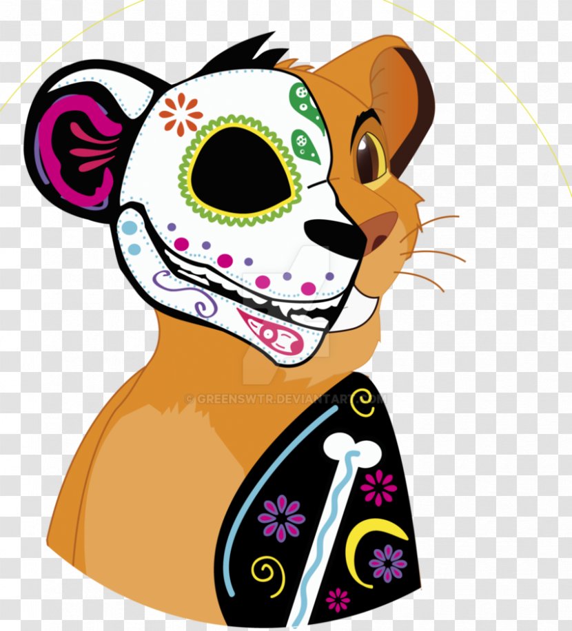 Whiskers Clip Art Illustration Dog Headgear - Dia Los Muertos Transparent PNG