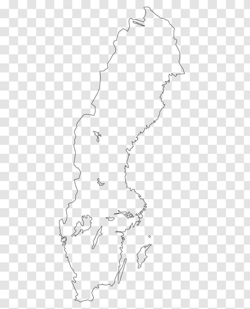 Union Between Sweden And Norway Blank Map Clip Art - Treasure Transparent PNG