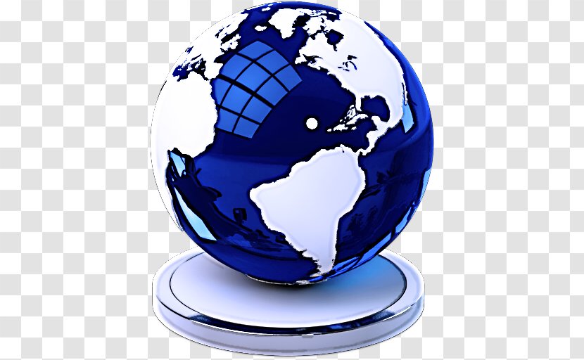 Cobalt Blue Globe World Earth - Interior Design - Sphere Electric Transparent PNG