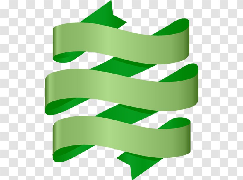 Green Clip Art Line Symbol Ribbon - Logo - Material Property Transparent PNG