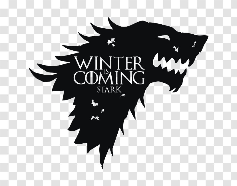 Wall Decal Sticker House Stark Winter Is Coming - Hbo Transparent PNG