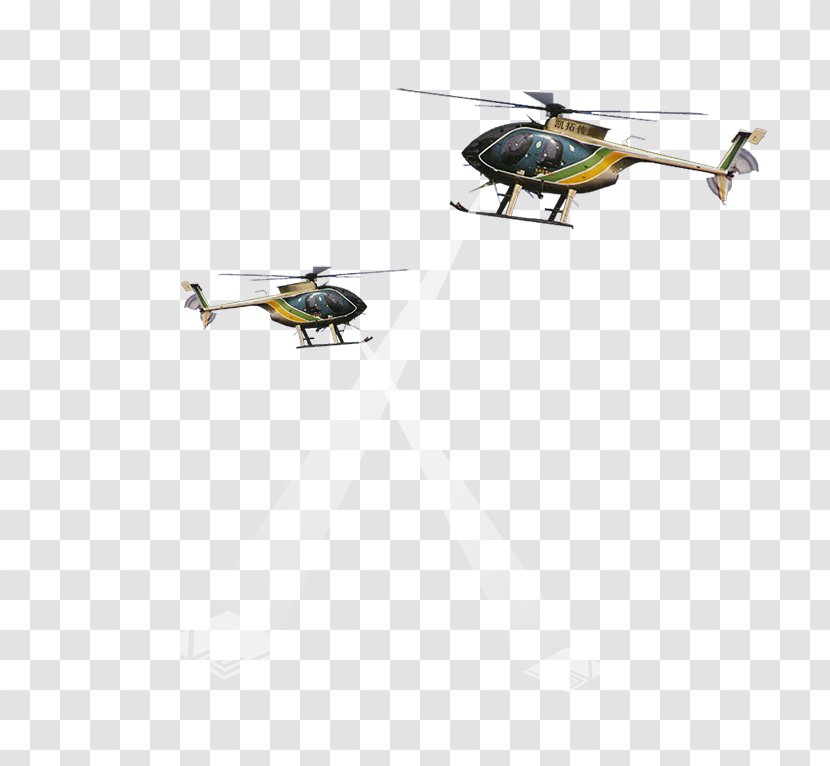 Helicopter Rotor Aircraft Download - Rotorcraft - Two Helicopters Transparent PNG