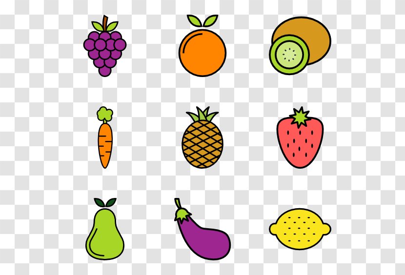 Vegetable Line Clip Art - Fruits Collection Transparent PNG