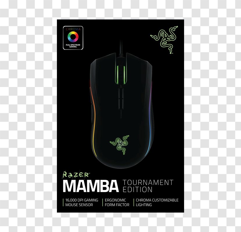 Computer Mouse Razer Inc. Mamba Tournament Edition Video Game Pelihiiri Transparent PNG
