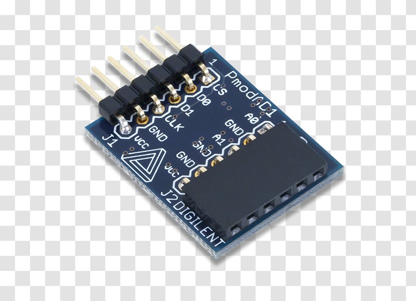 Pmod Interface Analog-to-digital Converter Arduino Digital-to-analog Sensor - Electronics - Robot Circuit Board Transparent PNG