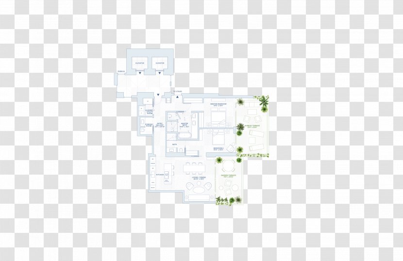 Floor Plan Monad Terrace South Beach Miami - Sales - Real Estate Transparent PNG