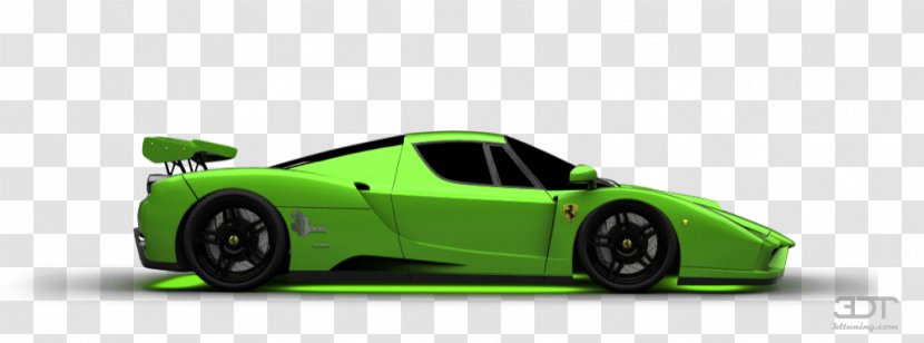 Compact Car Model Automotive Design Supercar - Green - Enzo Ferrari Transparent PNG